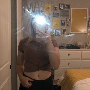 FADED PINK TIE CROP TOP✌🏻